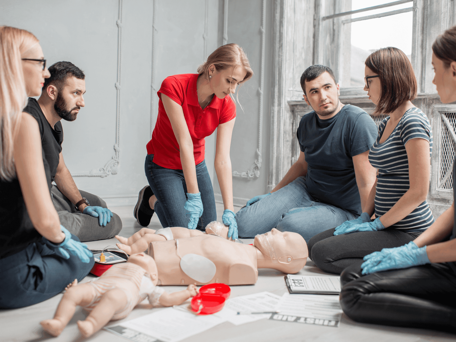 Image showing adult bls and cpr