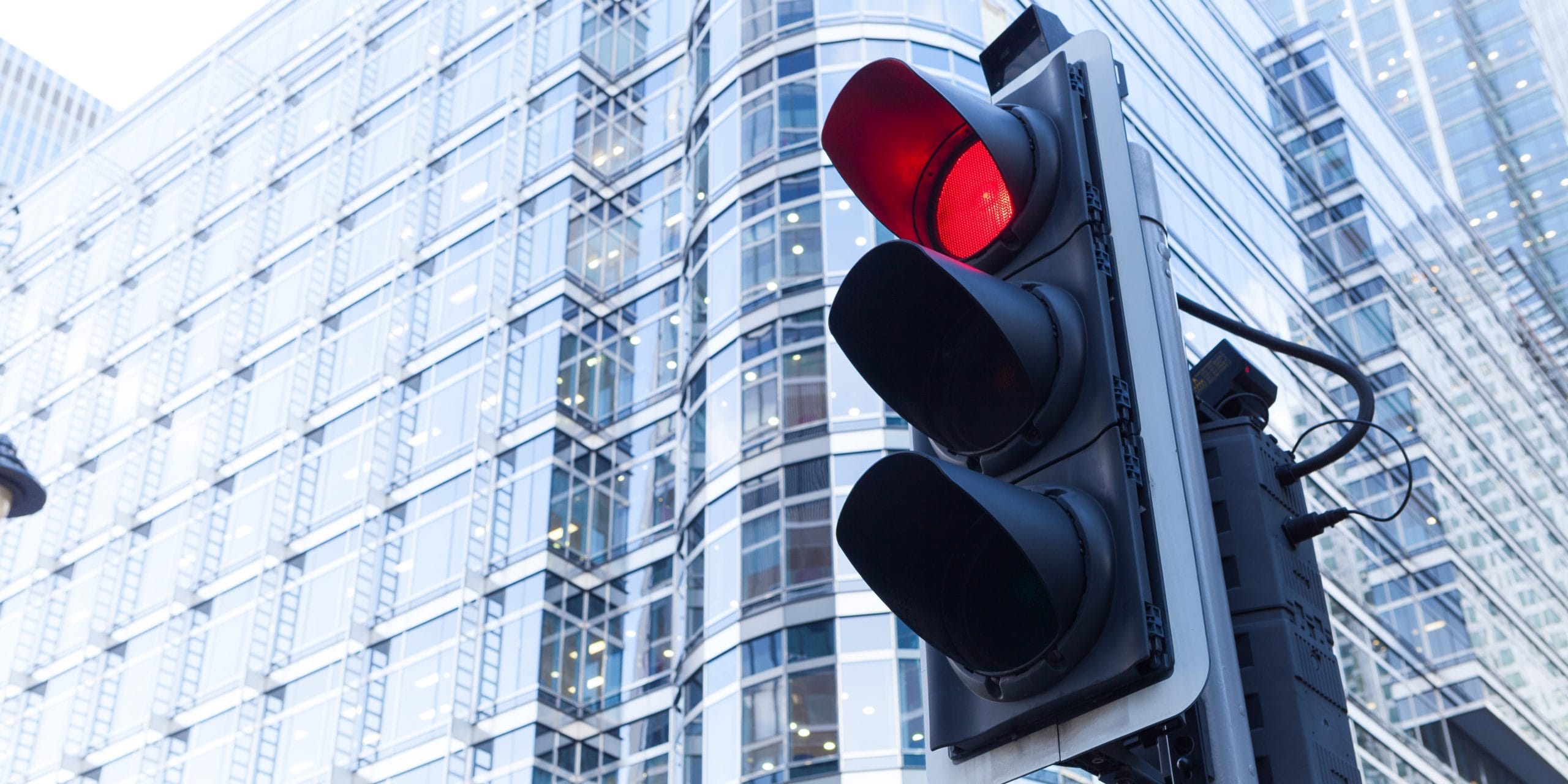 Image for travel vaccine traffic light course Travel health shows a traffic light on red