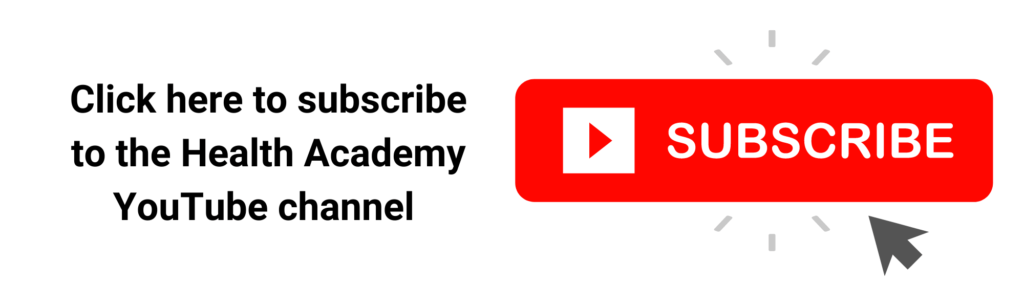 Image to subscribe on Health Academy youtube channel
