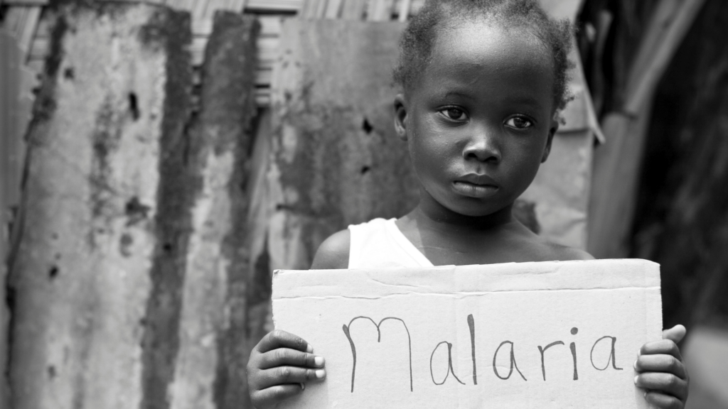image showing Malaria child
