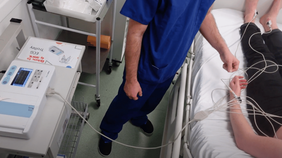 Recording a 12 Lead ECG