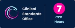 Image showing '7 CPD Hours' and the Clinical Standards Office logo