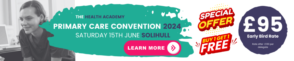 Image showing advert for the Health Academy Primary Care Convention