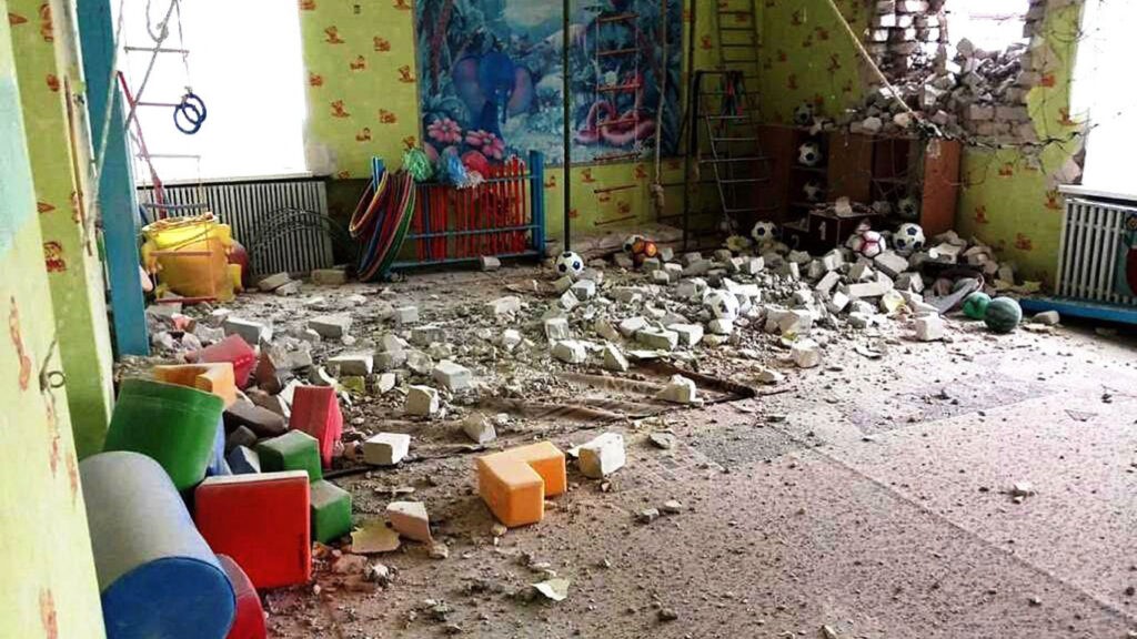 Image showing dilapidated school following a missile hit