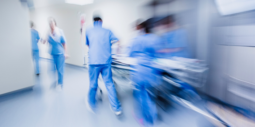 Image showing busy hospital ward
healthcare worker burnout
