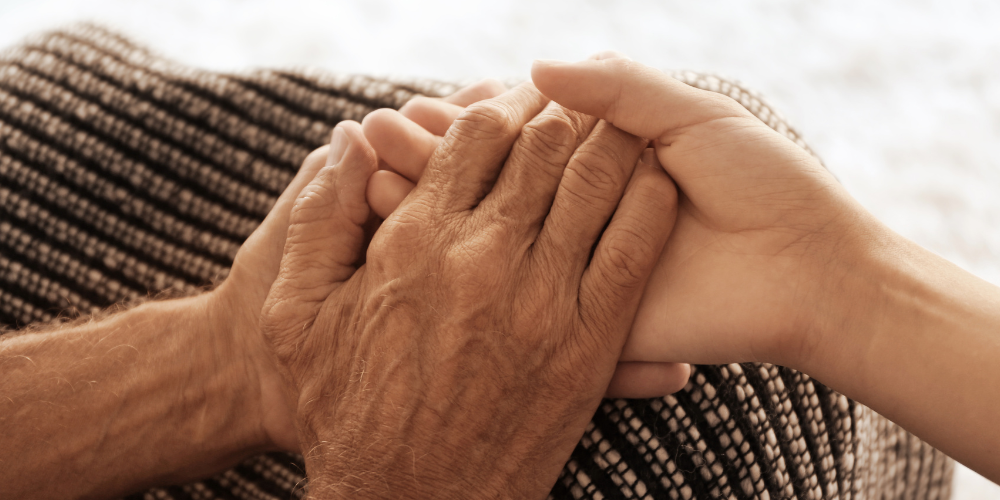 Image showing carer holding hands
healthcare worker burnout