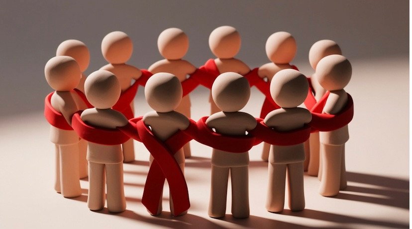 Image showing people with HIV awareness ribbons
HIV Action Plan for England 2025–2030