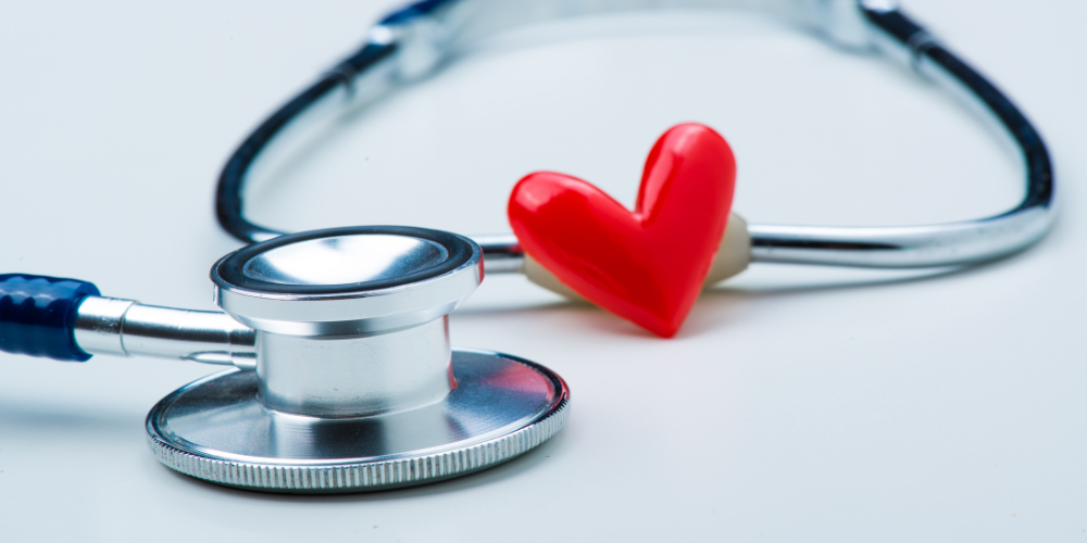 Image showing a stethoscope and a heart symbol
Heart Month