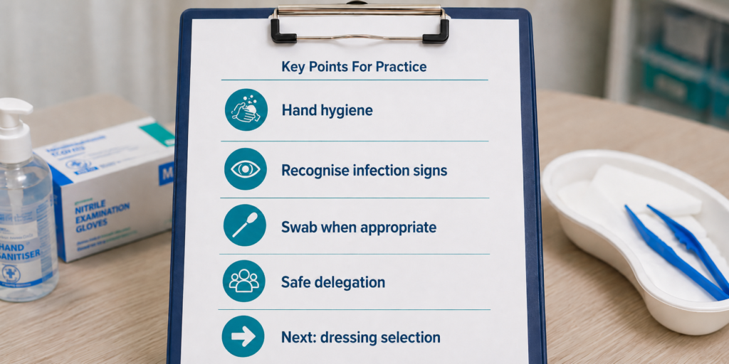wound infection and swab